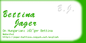 bettina jager business card